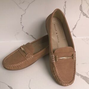 Kelly & Katie Driving Loafer Flat Tan Shoes Euro 36 US 6